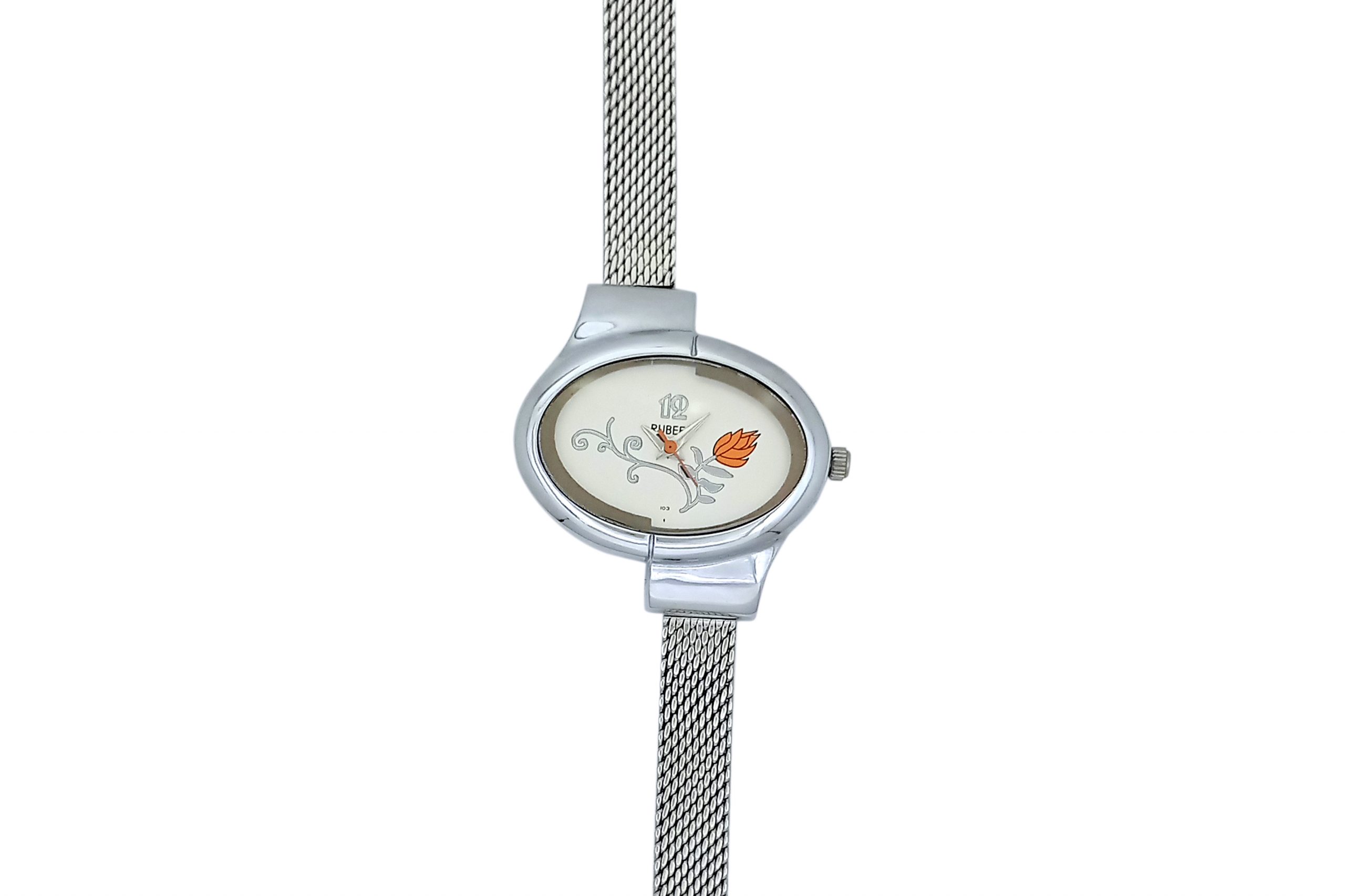 Silver And Golden Rubees Ladies Sterling Silver Watch at Rs 1245/piece in  Akola