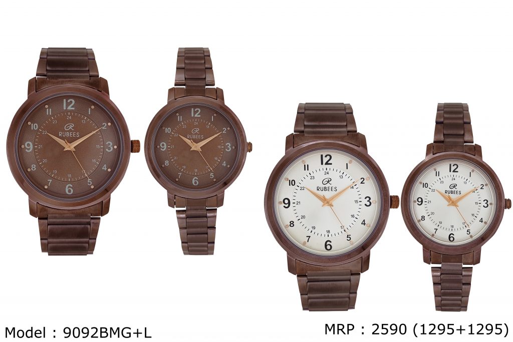 Round Analog Rubees Wrist Watch, Model Name/Number: R1nmg Pair at Rs  1395/piece in Akola